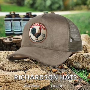 Gorras Trucker Personalizadas al por Mayor Richardson 112 256 Unisex de 6 Paneles, Poliéster/Algodón, Ajustables con Cordón, Bordado 3D e Impresión Puff - Product Image 2
