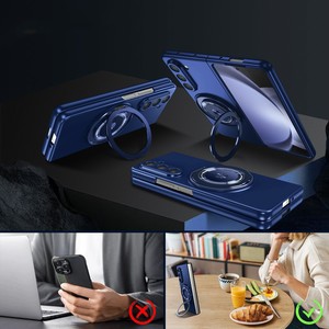 Nouveau pour <span class=keywords><strong>Samsung</strong></span> <span class=keywords><strong>Z</strong></span> <span class=keywords><strong>Fold</strong></span> 7 Étui de téléphone portable pliable avec support magnétique, coque de protection pour <span class=keywords><strong>Samsung</strong></span> <span class=keywords><strong>Z</strong></span> <span class=keywords><strong>Fold</strong></span> 5 4 <span class=keywords><strong>3</strong></span>, rotation à 360° - Product Image 3
