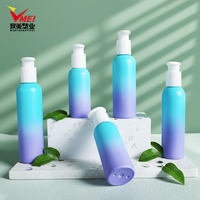 Cosmétiques Soins de la peau Flacons de recharge Impression sur écran Pompe Matériel d'emballage PET 100 120 150 180 200 ml