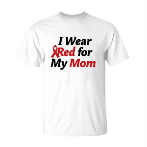 Camiseta de Concienciación sobre la Enfermedad del Corazón Rojo, Ropa Promocional para el Día de la Madre - Product Image 2