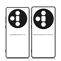 Novelcases Coques de téléphone portable personnalisées en TPU 2D à sublimation vierge pour Oppo A17 Find X7 Reno 8 Pro+ Étanche Noir