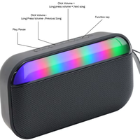Regalos Promocionales Personalizados, Altavoz Inalámbrico para Exteriores con Batería, Luz LED, Función de Teléfono, Diseño Moderno, Caja de Sonido Portátil