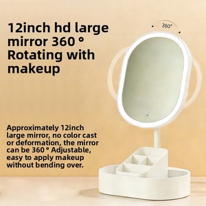 Specchio da Trucco Pieghevole Compatto con Luce, Schermo Touch, Portatile da Viaggio con Luci e Ingrandimento - Product Image 5