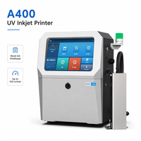 Máquina de Codificación UV A400 de Ultra Alta Velocidad de 165 m/min, Cabezal de Impresión Ricoh de 32,4 mm de Ancho, Codificador Industrial para Tapas de Botellas y Cables