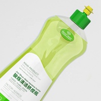 Bouteille à presser PET de 500ml emballage de bouteille de liquide vaisselle de couleur personnalisée récipient en plastique transparent pour savon, détergent