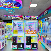 Machine à griffes commerciale à monnayeur pour 2 joueurs, avec logo personnalisé en usine, pour cadeaux, OEM/ODM, pour parc d'attractions, garantie 1 an