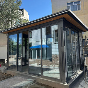 Villa Yuantai, <span class=keywords><strong>véranda</strong></span> inclinée en verre trempé double, maison de jardin, 4 saisons, imperméable, enclos de patio, <span class=keywords><strong>véranda</strong></span> automatique <span class=keywords><strong>pour</strong></span> hôtel - Product Image 3