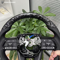Volant en cuir en fibre de carbone forgé 3D pour Toyota Land Cruiser LC300 LC200 Prado 120 150 LC70 LC76 FJ Cruiser Hilux Revo