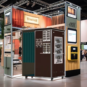 Fabrika doğrudan iyi fiyat sikke işletilen LED muhafaza ile otomatik pasaport kimliği fotoğraf kabini - Product Image 2