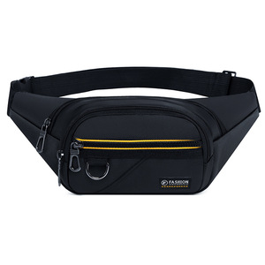 New <b>Mens</b> Solid-Color Business Chest <b>Bag</b> Multifunctional Sports Outdoor Casual Waterproof Crossbody <b>Shoulder</b> <b>Bag</b> - Product Image 1