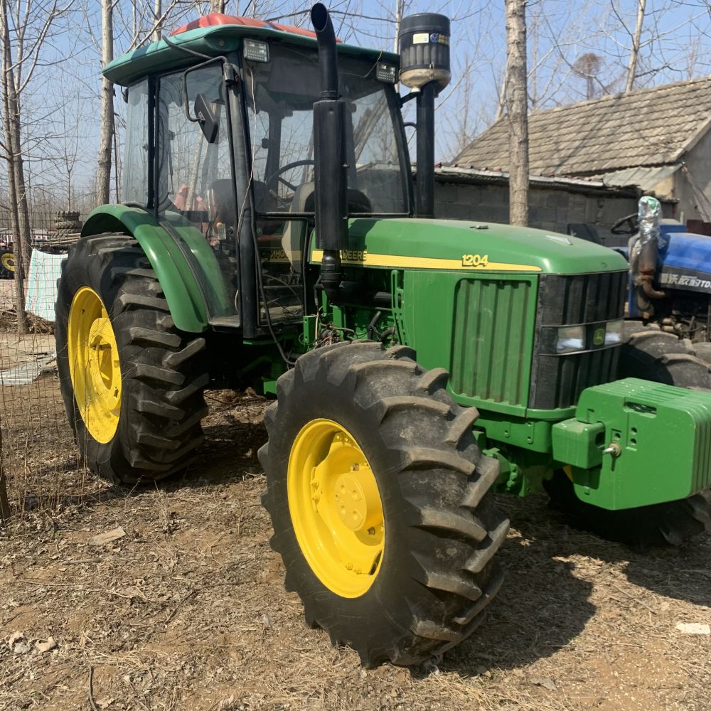 used second hand new wheel tractor 4X4wd john deere 120hp with farming equipment agricultural machinery mini compact loader