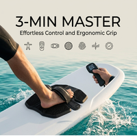 Sangle de pied de planche de surf personnalisable de qualité supérieure, coussinet de traction alvéolé ventilé pour Efoil et Kiteboard, fixations avec amorti de sécurité