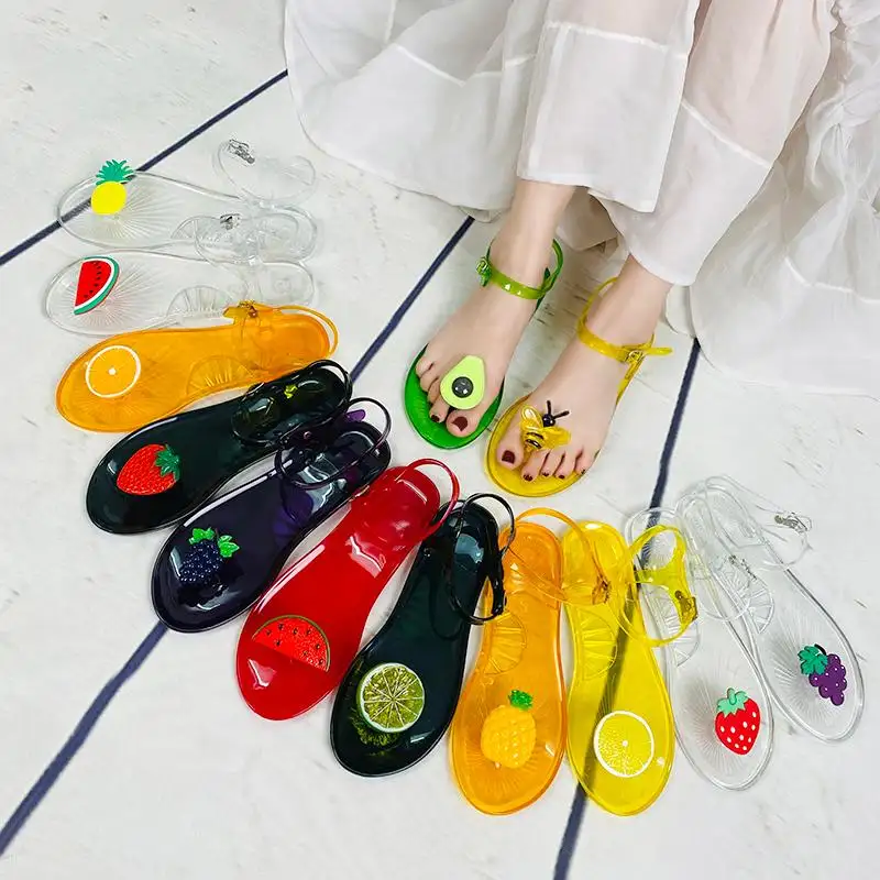 Jelly boots hot sales Slides Slippers Summer Beach Spring soft Pvc plastic Sandals woman slippers for women jelly sandals