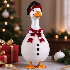 Halloween Goose Winter Porch <b>Outfit</b> 23 Inch Polyester <b>Snowman</b> Design Garden Dress - Product Image 1