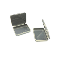 Boîte de rangement transparente en PP à compartiment unique avec couvercle à fermeture à pression 9*6*2.5cm Organisateur pour maquillage, bijoux, voyage, directement de l'usine