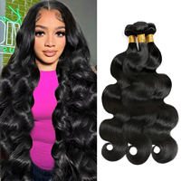 12A Bundel Rambut Gelombang Alami Rambut Manusia Brasil Bundel Rambut Hitam Alami Ekstensi Rambut Manusia 1 PCS Bundel 10-40 inci