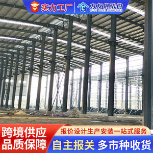 โรงงานผลิตโครงสร้างเหล็ก โกดังเก็บสินค้า คุณภาพสูง ออกแบบโครงสร้างคาร์บอน  กระบวนการผลิต ติดตั้ง โครงสร้างเหล็ก - Product Image 3