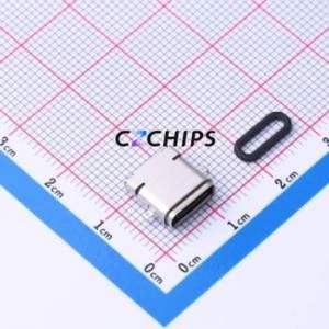 HC-TYPE-C-24P-MM1.4WR-5A-17 USB Connector SMD Connector Type-C USB 3.1 Female Horizontal Mount - Product Image 1