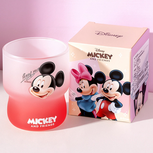Gobelet en verre dépoli dégradé Mickey Minnie Donald Duck, mignon et créatif, pour fête, coffret cadeau - Product Image 6