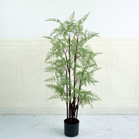 Fougère artificielle arbre clémat intérieur salon aménagement paysager décoration bonsaï ornements