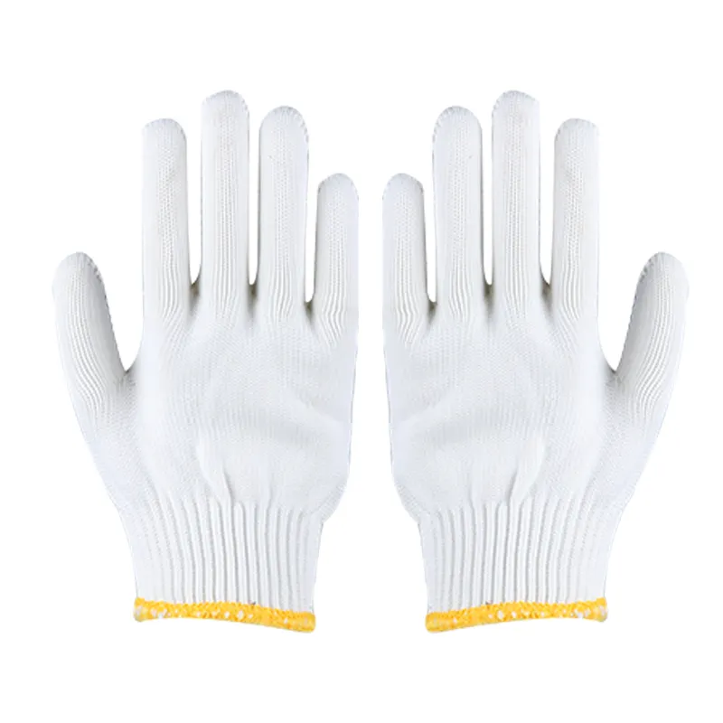 Gants de sécurité en PVC pointus, 100% Polyester, pour Protection des mains, bon marché, 20 pièces