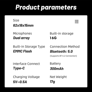 เครื่องบันทึกเสียงแปลภาษา Wooask S01 ราคาโรงงาน เครื่องแปล<span class=keywords><strong>ภาษา</strong></span>ดิจิทัลขนาดเล็ก AI สำหรับการสัมภาษณ์และการประชุม - Product Image 3