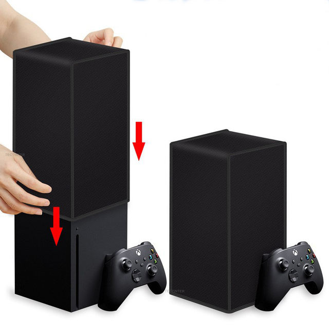 NSLikey for Xbox Series S X Console Dust Cover Vertical Horizontal Dustproof Cover
