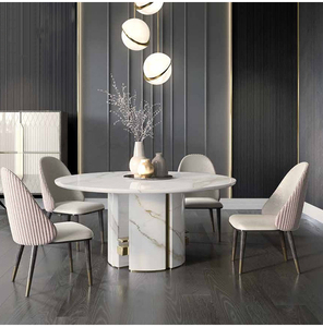 Muebles italianos de lujo para restaurante/hogar, comedor, patas de madera, silla de comedor moderna y contemporánea - Product Image 6