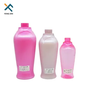 300ml 500ml 800ml 독특한 모양의 플라스틱 로션 병 헤어 젤 용기 도매 샴푸 및 컨디셔너 병