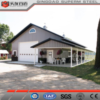 Barndo House préfabriqué Structure en acier Barn Hangar Barndominium Kits