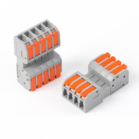DF-2604D Stecker und Buchse Spleißbarer Draht verbinder Hebel mutter Quick Connect Fast Spring Wire Connector