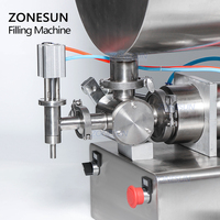 ZONESUN ZS-GTU1 Semi Automatique de Pâte de Curry Confiture Sauce Chili Machine de Remplissage Pneumatique De Mélange De Boue de Machine de Remplissage