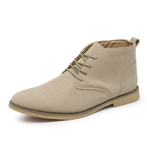 Baskets tendance pour hommes, bottes décontractées en similicuir antidérapantes avec amorti doux et bout pointu - Product Image 1