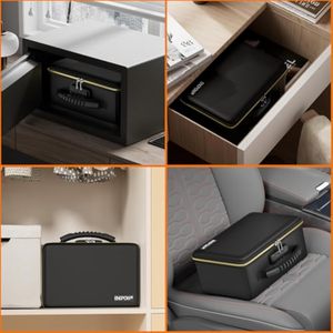 YIHUAXING Fireproof Hard Shell Security <b>Box</b> with Fireproof Zipper & Lock, Multi-Layer Insulated Safe for Cash/Passports/A5 <b>Files</b> - Product Image 6