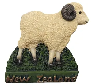 Resin 3D Sheep New Zealand refrigerator magnet home deco