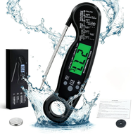 Termometer Dapur Digital Logam dengan Layar LCD untuk Daging, Air, Susu, Memasak, Probe BBQ, Penggunaan Oven Elektronik - Promo!