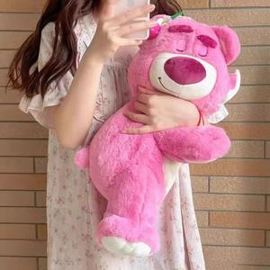 Ours en peluche fraise multi-tailles, grande poupée-coussin, compagnon de sommeil, cadeau d'anniversaire, cadeau pour couple, vente en gros, promotion - Product Image 4