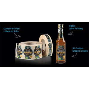 Etiqueta de Botella Cosmética Impresa Personalizada de Alta Calidad, Estampado en Oro, Adhesivo Termofusible de una Sola Cara para Rollo de Etiquetas de Productos de Maquillaje - Product Image 6