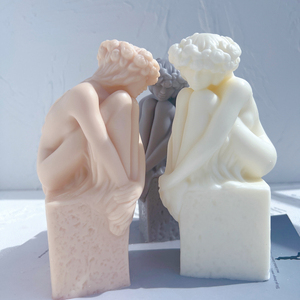 Virgo <strong>Christel</strong> Marott Zodiac Figurine Candle Silicone Mould Female Nude Zodiac Candle Mold Lady Wax Mold Home Decor - Product Image 5