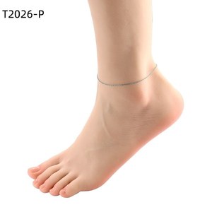 Amy Amy Fashion <b>Anklet</b> Stainless Steel <b>Silver</b> Plated Classic Women's Party Jewelry T2026 - Product Image 1