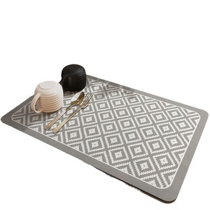 Tapete de Tierra de Diatomeas para Encimera de Cocina 40x60cm Antideslizante con Patrón Geométrico para Fregadero y Mesa - Product Image 5