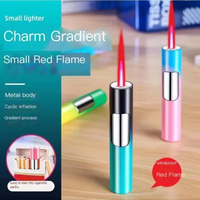 Cadeau promotionnel moderne, petit briquet à gaz butane rechargeable en alliage de zinc pour cadeaux