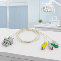 Aksesoris Medis Caremed Kompatibel dengan Kabel Leadwire ECG Phillipppsss 3 Lead Klip Kabel ECG IEC 2.5 Perlengkapan Medis ISO
