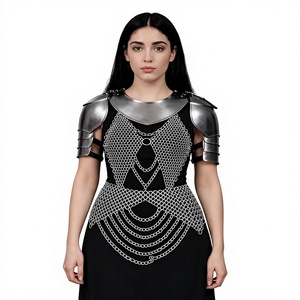 Silver Chainmail <b>Dress</b> <b>Medieval</b> Gothic Warrior Armor Stainless Steel Fantasy Costume Lingerie Couture - Product Image 4