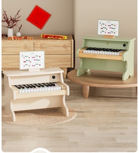 Wholesale Wooden Digital Piano <b>Keyboard</b> for Kids Children Piano <b>Keyboard</b> 25 Keys with Stools Durable Piano for Kids Gift - Product Image 2