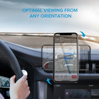 Support de téléphone portable magnétique flexible pour tableau de bord de voiture, bureau, mur, camion. Kit de montage universel à rotation à 360 degrés