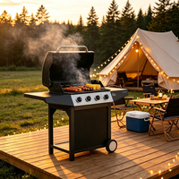 Barbecues à gaz pliants d'extérieur pour la cuisine, four à steak à chauffage rapide, portables pour la maison, le jardin et les fêtes