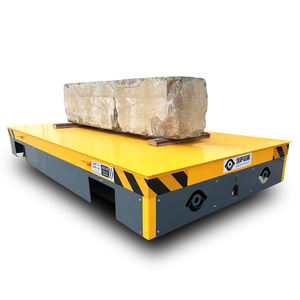 10t 20t 30t में उपलब्ध कारखाने के निर्माण के लिए ठोस टायर के साथ नया निर्मित लचीला स्टीयरिंग ट्रैकलेस ट्रांसफर ट्रॉली/कार्ट - Product Image 6