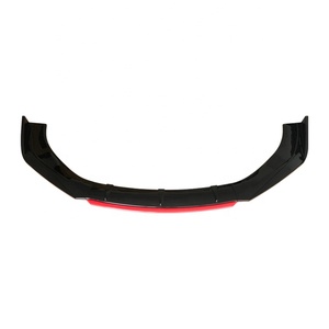 Lame de pare-choc avant pour voiture, 4 pièces, avec partie rouge, centrale pour diffuseur universel, nouveau design - Product Image 4