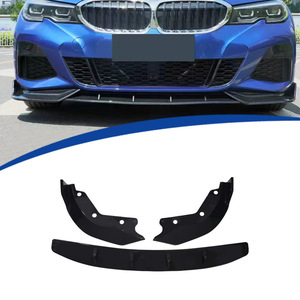 Divisor Delantero BMW de 3 Secciones G20 2020 2021 2022, Material ABS, Negro Brillante, Estilo Racing - Product Image 1